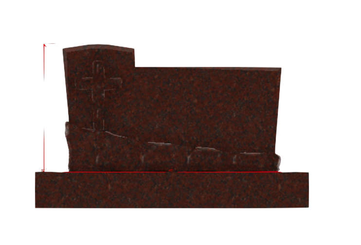 front1-Photoroom Rocked Cross Template 01 - Image 1