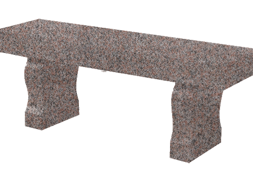 Straight Seat & Harp Leg Bench 3-0x1-2x0-4 AP Imperial Rose (2) Harp Legs 1-0x0-4x1-2