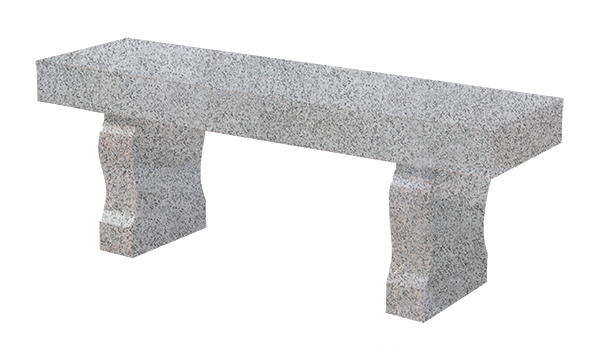 BEN158APLG.png Straight Seat & Harp Leg Bench 3-0x1-2x0-4 AP China Grey (2) Harp Legs 1-0x0-4x1-2 - Image 1