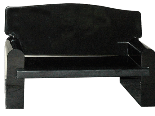 Couch Bench 4-0x0-2x1-5 AP Jet Black Seat 3-6x1-0x0-2.5; (2) Legs 0-5x1-8x2-0