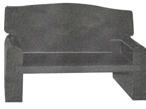 Couch Bench 4-0x0-2x1-5 AP China Grey Seat 3-6x1-0x2.5; (2) Legs 1-8x0-5x2-0