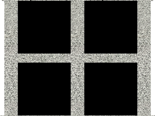 4 Niche Columbarium w/o Alcove 2-11x1-5x3-2 China Grey/JB China Grey Walls/Jet Black Doors