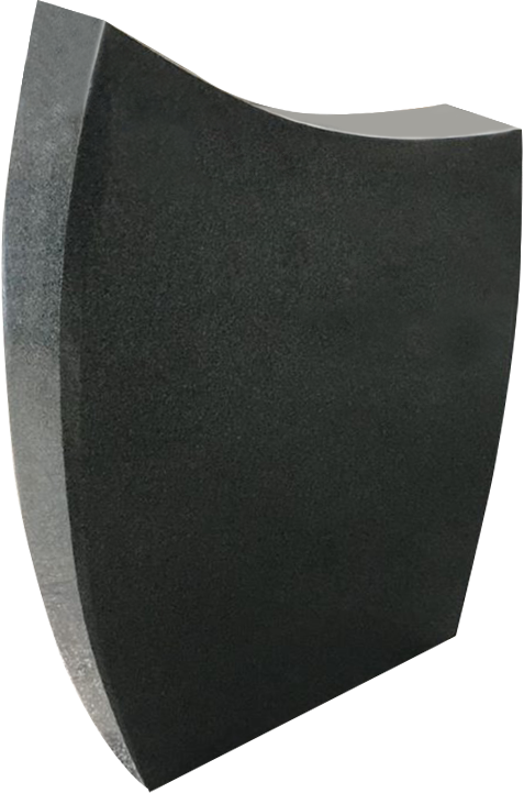 CTP094APDCG.png Curved Top w/ Chamfers 2-2x0-6x3-0 AP Dark Cloud Grey - Image 1