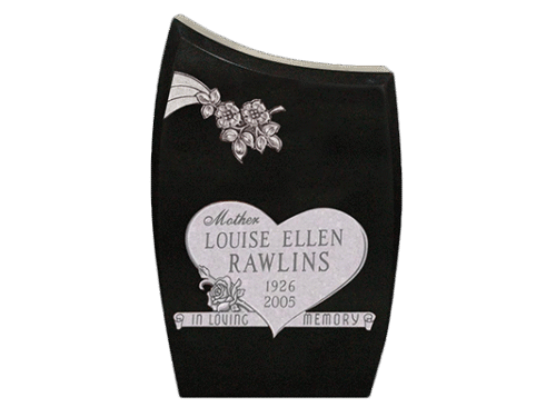 Curved Top with Chamfers 2-2x0-6x3-0 All Polished JetBlack