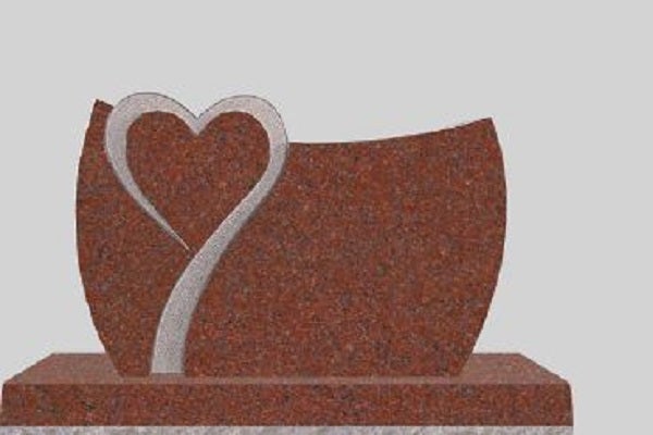 DES33628LGIR.png Design 33628 As Shown 3-6x0-6x2-2 AP India Red custom shape curved die w/ heart U-Sunk pebbled border around heart as shown, on front only - Image 1