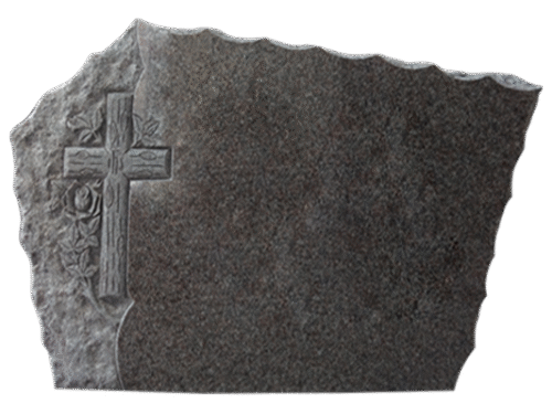 * Design 62009 4-0x0-6x2-4 P2/BRP China Pink Scalloped Edges, Rock Pitching Next to Cross & Flowers Back Flat Polished