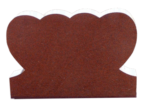 Double Heart 3-6x0-8x2-4 AP India Red Contour Only