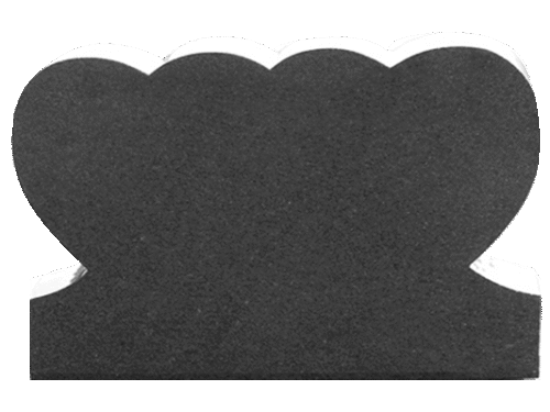 Double Heart 4-0x0-8x2-4 AP Dark Cloud Grey Contour Only