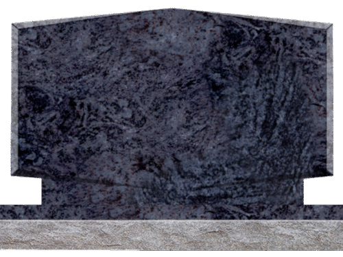 Rooftop w/ Chamfers 3-6x0-6x2-2 AP Bahama Blue Chamfers and 3/4" Recess on Front Only, Checks on Bottom