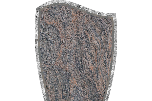 RWV132P2PD.png Rocked Wave 2-0x0-6x2-6 P2/BRP Paradiso sawn bevel, rock border on face -back is flat polished - Image 1