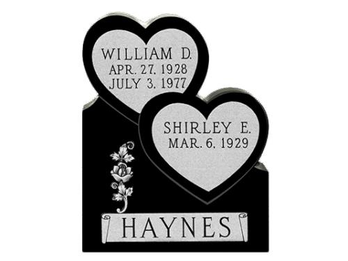 Stacked Heart 2-10x0-6x3-8 P5 Jet Black