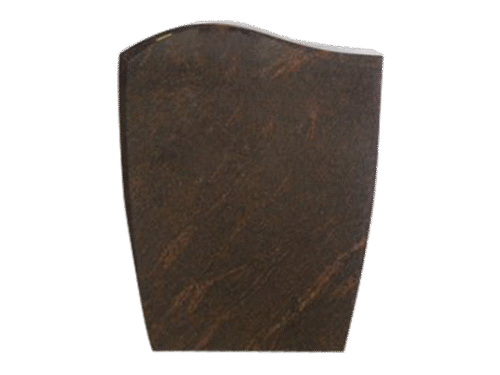 Tall Wave Design 2-2x0-6x3-0 All Polished Rustic Brown